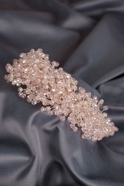 Hobigram Accesoriu pentru păr Coroana de mireasă cu mărgele de cristal Pollux pentru cele mai frumoase mirese – Coroană, cu pietre de cristal, model elegant