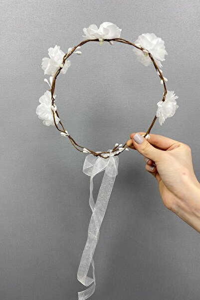 Hobigram Αξεσουάρ μαλλιών με νυφικό στέμμα με απλό λουλούδι για τις πιο όμορφες νύφες – κορώνα, κρυστάλλινη πέτρα, κομψό μοντέλο