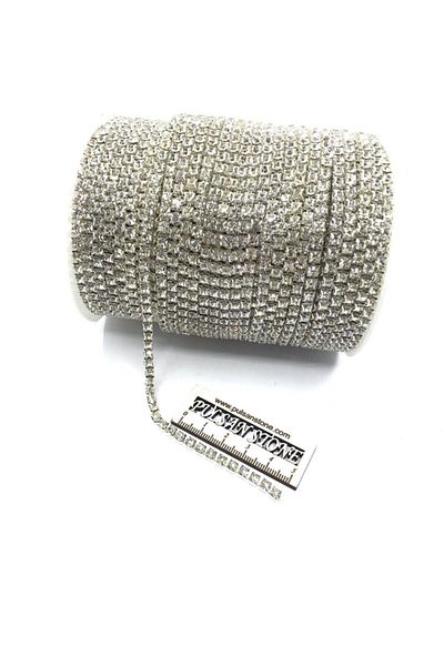 Hobigram Beads Assortment Ribbon Stone Ss16 Silver (5 Meters) – Beads, Stylish Design, Women's Accessory – Beads – B