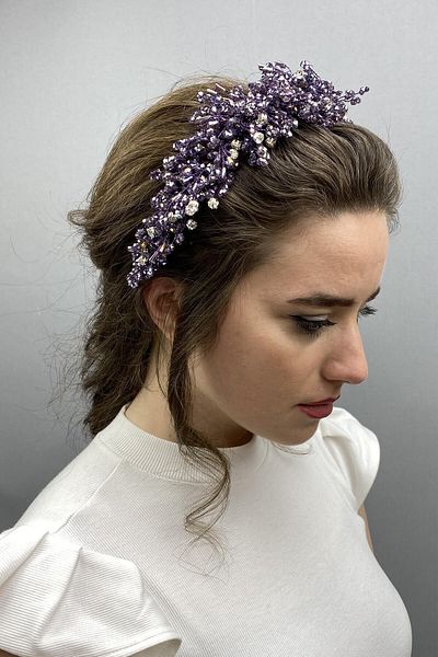 Hobigram Prune Rastaban Crystal Stone Henna și Coroana de Mireasă pentru cele mai frumoase mirese – Coroană, Crystal Stone, Model elegant