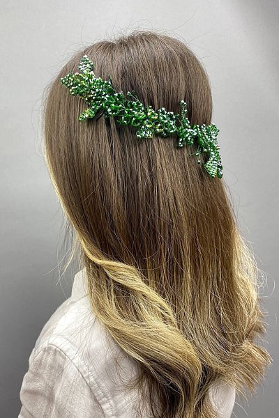 Hobigram Accesoriu de păr Sıla Model Bridal Henna pentru cele mai frumoase mirese – Coroană, Pietre de cristal, Model elegant, Tiara de mireasă