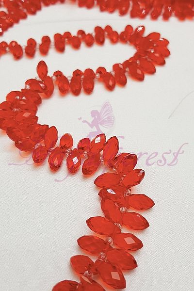 Hobigram Χάντρες Ποικιλία Blood Red Sequence Drop Crystal – Χάντρες, Κομψό Σχέδιο, Γυναικείο Αξεσουάρ – Χάντρες –