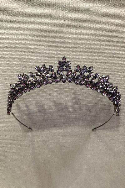 Hobigram Dream Plum Bridal și Henna Crown pentru cele mai frumoase mirese – Coroană, Crystal Stone, Model elegant, Coroană de mireasă – Ta