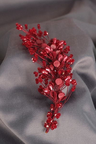 Hobigram Legá pentru cele mai frumoase mirese Accesoriu de mireasă Lega Pearl cu mărgele laterale – Coroană, piatră de cristal, mod elegant