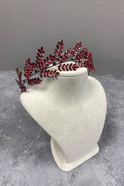 Hobigram Accesoriu de păr de mireasă Dilana Leaf Branch Band pentru cele mai frumoase mirese – Coroană, piatră de cristal, model elegant – T
