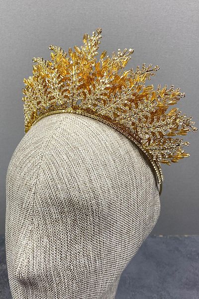 Hobigram Nairobi Beaded Bridal Henna Tiara for the Most Beautiful Brides – Crown, Crystal Stone, Stylish Model – Crown –
