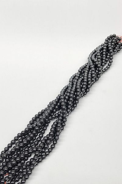 Hobigram Beads Types Hematite Stone Beads 8 mm – Beads, Stylish Design, Women's Accessory – Beads – Beads