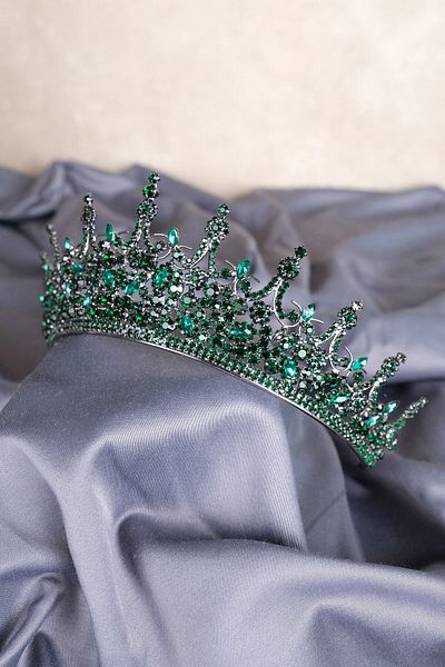 Hobigram Leonis Princess Model Bridal Henna Crown pentru cele mai frumoase mirese – Coroană, Crystal Stone, Model elegant, Tiara de mireasă