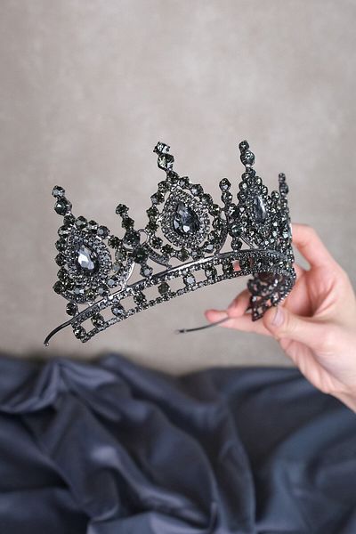 Hobigram Cei mai frumoși mireși Ahu Drop Crystal Stone Bridal Henna Crown – Coroană, Crystal Stone, Model elegant – Coroană –