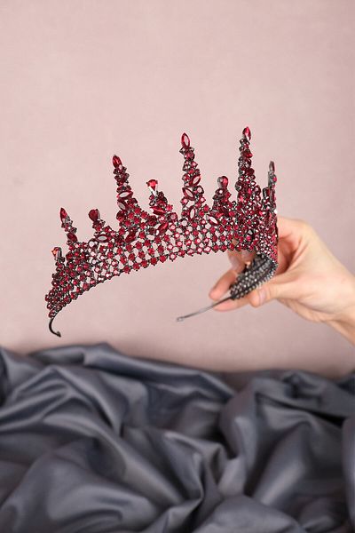 Hobigram Model prințesă Coroana de mireasă pentru cele mai frumoase mirese – Coroană, Piatră de cristal, Model elegant, Coroana de mireasă – Coroană – Coroană