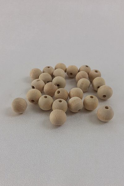 Hobigram Beads Assortment Natural Color Wooden Beads 17 mm – Beads, Stylish Design, Women's Accessory – Beads – Bo