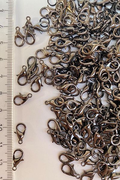 Hobigram Χάντρες Ποικιλία Anthracite Grey Κολιέ και βραχιόλι Papagan Clip 25 τμχ – Χάντρες, Κομψό Σχέδιο – Boncu