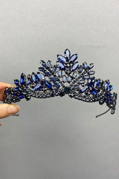 Hobigram Berlin Bridal Henna Crown and Earrings for the Most Beautiful Brides – Crown, Crystal Stone, Stylish Model, Bridal Crown – Crown