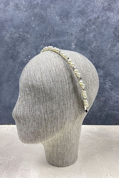 Hobigram Accesoriu de păr Tiara de mireasă cu mărgele de perle și cristal strălucitor pentru cele mai frumoase mirese – Coroană, cu pietre de cristal –