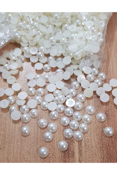 Hobigram Συλλογή χάντρες Half Pearl Decoration 8mm 100 τμχ – Χάντρες, Κομψό Σχέδιο, Γυναικείο Αξεσουάρ – Χάντρες