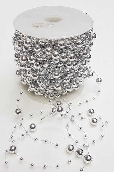 Hobigram Beads Assortment Silver Color Fringed Pearl 1 Meter Price – Beads, Stylish Design – Beads