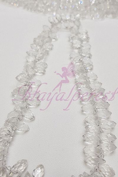 Hobigram Χάντρες Ποικιλία Λευκής Σειρά Drop Crystal – Ειδικό Σχέδιο, Αξεσουάρ, Ποιοτική Παραγωγή, Στυλ που τραβάει τα βλέμματα
