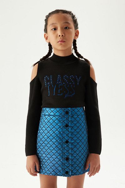 Tyess Bg Store تنورة زرقاء للفتيات 23fw0tj4303
