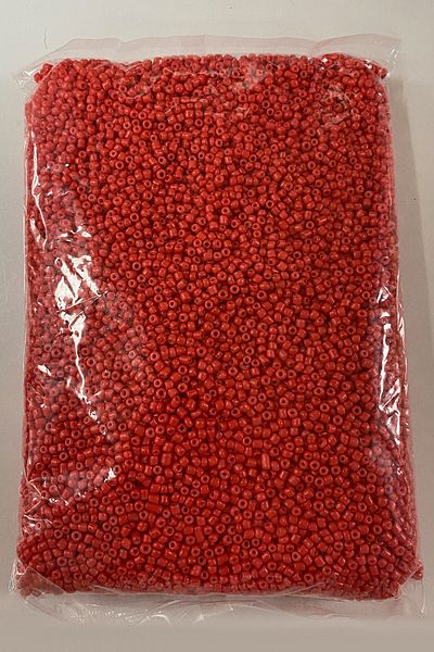 Hobigram Beads Assortment Vivid Red Sand Beads 3 mm 500 Gr – Beads, Stylish Design, Women's Accessory – Bonc