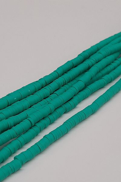 Hobigram Assortment of Beads Dark Water Green Fimo Dough Beads 4mm – Beads, Stylish Design, Women's Accessory – Boncu