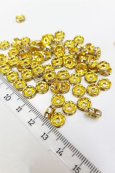 Hobigram Χάντρες Ποικιλία Κίτρινη ροδέλα 8 mm 10 τεμάχια – Χάντρες, Κομψό Σχέδιο, Γυναικείο Αξεσουάρ – Χάντρες – Χάντρες