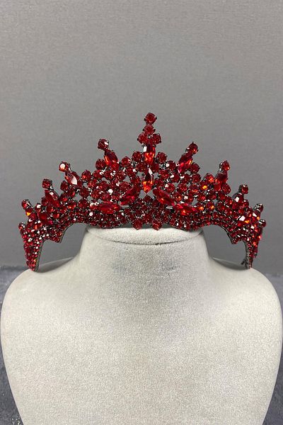 Hobigram Coroana de mireasa Henna cu piatra Tokyo pentru cele mai frumoase mirese – Coroana, cu piatra de cristal, model elegant, coroana de mireasa – Coroana –