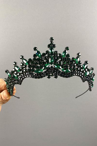 Hobigram Coroana de mireasa Henna cu piatra Tokyo pentru cele mai frumoase mirese – Coroana, cu piatra de cristal, model elegant, coroana de mireasa – Coroana –