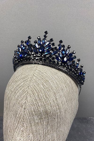 Hobigram Pera Bright Stone Bridal Henna Crown pentru cele mai frumoase mirese – Coroană, Crystal Stone, Model elegant, Tiara de mireasă –