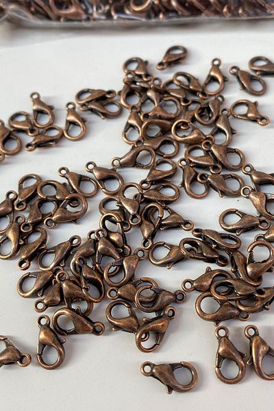 Hobigram Assorted Beads Copper Color Necklace and Bracelet Papagan Clip 100 Pieces – Beads, Stylish Design – Boncu
