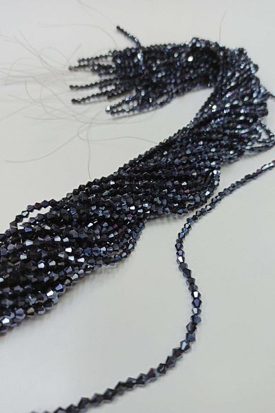 Hobigram Χάντρες Ποικιλία Κρυστάλλινες Χάντρες Navy Blue Pyramid 4 Mm – Χάντρες, Κομψό Σχέδιο, Γυναικείο Αξεσουάρ – Bonc
