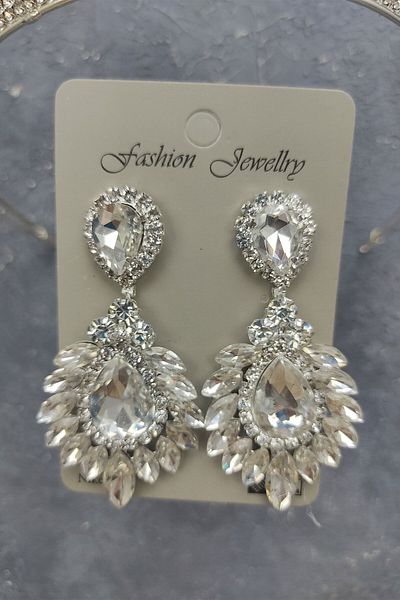 Hobigram Pegasi Model Bridal Crown και Drop Shuttle Stone σκουλαρίκια για τις πιο όμορφες νύφες – Κορώνα, Κρυστάλλινη Πέτρα, Κομψή Μόδα
