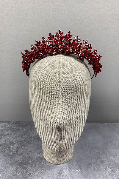 Hobigram Coroana de mireasa Henna cu margele Asleny pentru cele mai frumoase mirese – Coroana, cu piatra de cristal, model elegant, coroana de mireasa – Ta