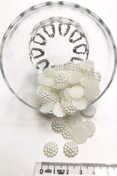 Hobigram Συλλογή χάντρες Off White Blackberry Half Pearl Beads – Χάντρες, Κομψό Σχέδιο, Γυναικείο Αξεσουάρ – Β