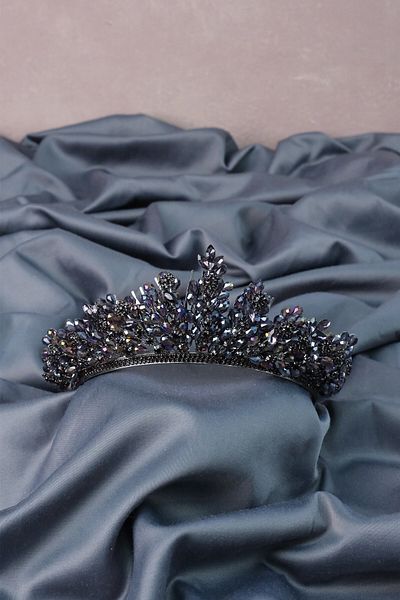 Hobigram Purple Autumn Bridal Henna Crown pentru cele mai frumoase mirese – Coroană, cu pietre de cristal, model elegant, coroană de mireasă – Coroană –