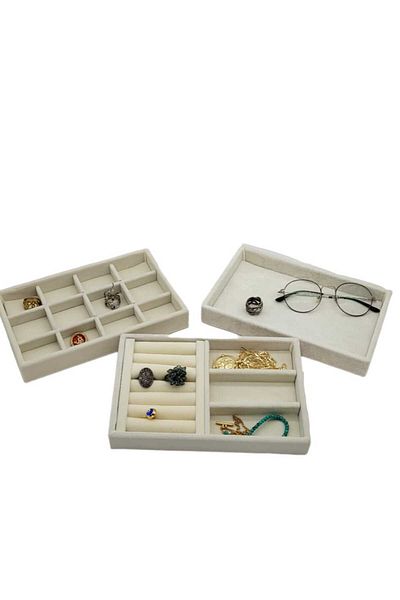 Aydın Decor NEW DRAWER INSIDE TRIPLE SET RING-EARRING-NECKLACE SET TABLE (AYDINDECOR)