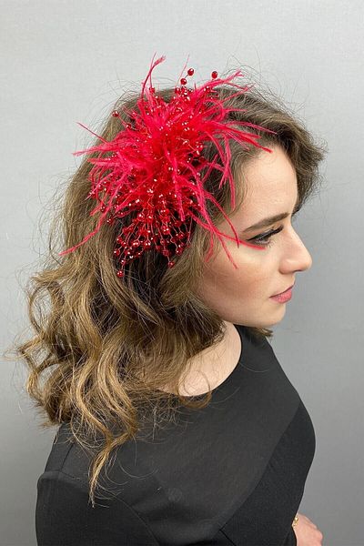 Hobigram Hair Accessory Crystal Beaded and Feather Hair Accessory – Other Hair Accessories, Stylish Design – Other