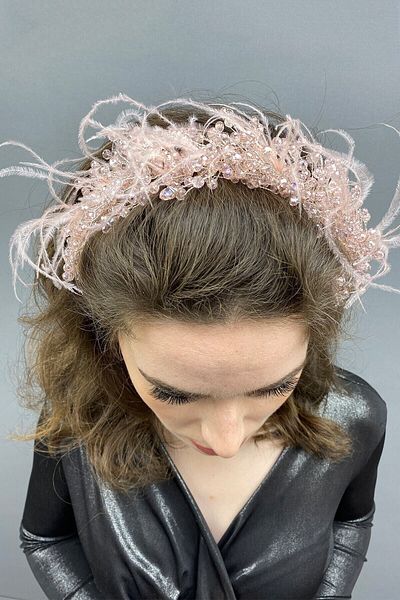 Hobigram Bridal Accessory Salmon Capella Hair and Turban Accessory – Other Hair Accessories, Stylish Design – Other