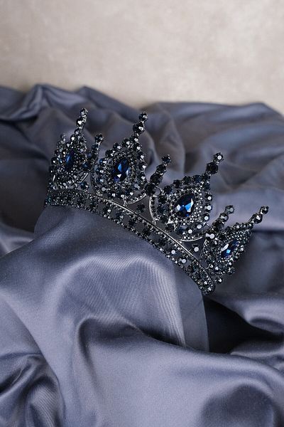 Hobigram Hair Accessory Ahu Drop Crystal Stone Bridal Henna Crown Special for the Most Beautiful Brides – Other Hair Accessories