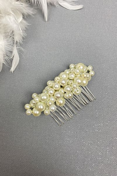 Hobigram Bridal Accessory Divent Scalloped Buckle Bridal Hair Accessory – Bridal Accessory, Stylish Design – Bridal Akse