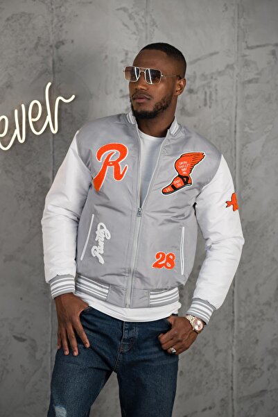 AKÇAYLAR Регулярна посадка Еластичний пояс Злегка підбитий вишивка з візерунком Весняне стьобане пальто для коледжу