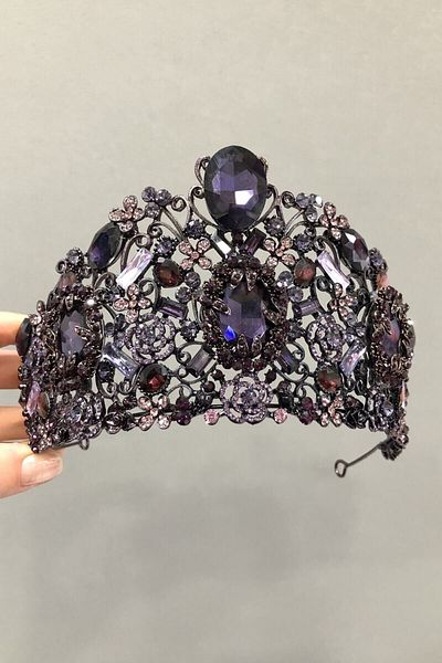 Hobigram Bridal Accessory Purple Bridal and Henna Crown – Special Design, Accessory, Quality Production, Eye-Catching Style –