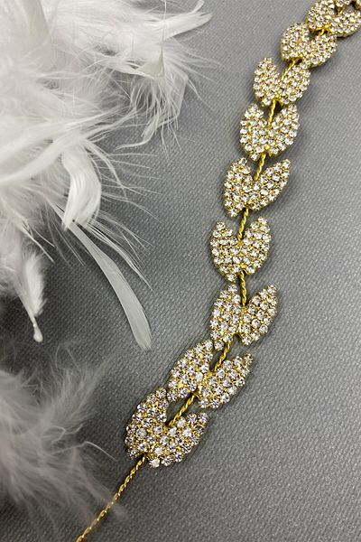Hobigram Bridal Accessory Gold Color Bella Leaf Pattern Hair Accessory – Bridal Accessory, Stylish Design – Bridal