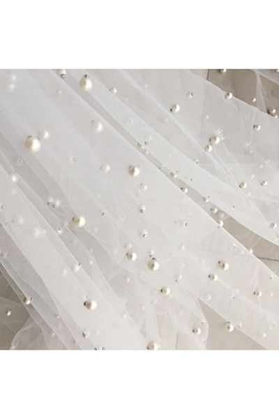 Hobigram Bridal Accessory Pearl Bridal Veil Fabric – Special Design, Accessory, Quality Production, Eye-Catching Style