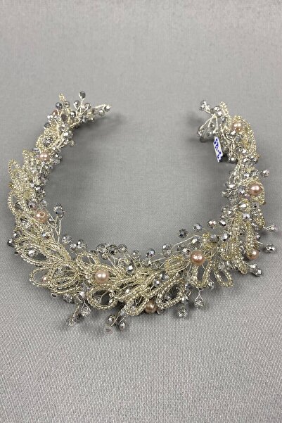 Hobigram Αξεσουάρ νύφης Ασημί χρώμα Αξεσουάρ μαλλιών Yaren Bride – Άλλα αξεσουάρ μαλλιών, κομψό σχέδιο – Άλλα