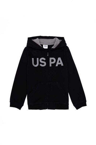U.S. Polo Assn. Printed Boy's Gray Sweatshirt