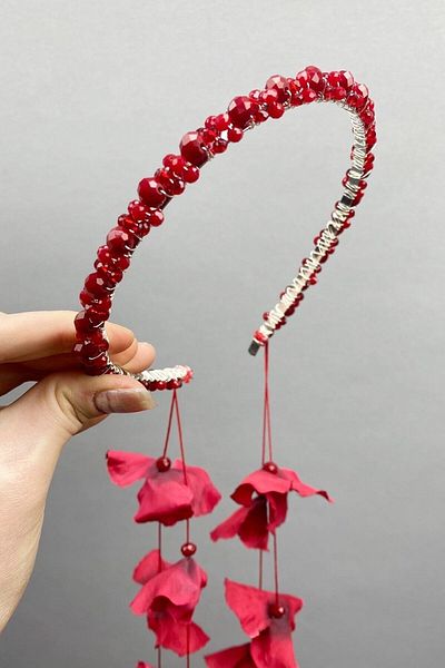 Hobigram Bridal Accessory Bridal Henna Crown Mars Floral Bridal Henna Crown – Bridal Accessory, Stylish Design – Bridal