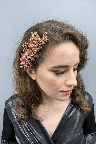 Hobigram Bridal Accessory Salmon Vega Hair and Turban Accessory – Other Hair Accessories, Stylish Design – Other Sa