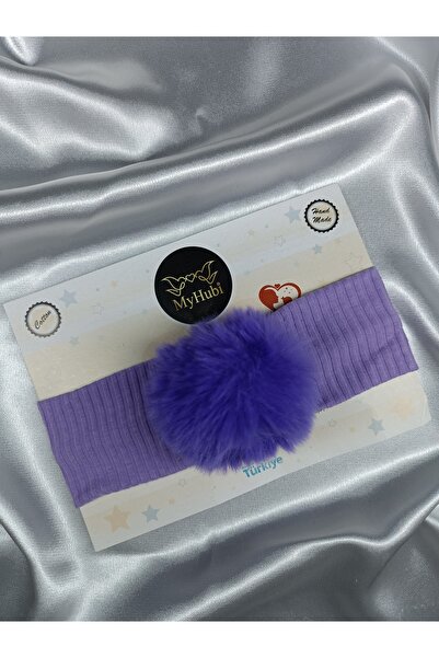 MyHubi اليدوية طفلة أرنب ريشة بوم بوم باندانا