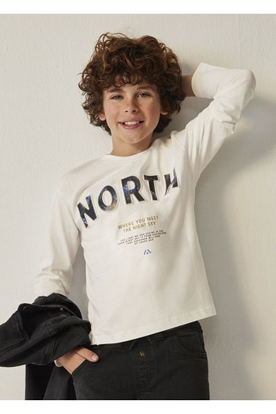 MAYORAL 07072 MAYORAL YOUNG MEN'S LONG SLEEVE T-SHIRT