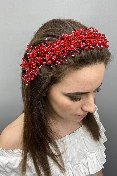 Hobigram Bridal Accessory Red Yaren Bridal Hair Accessory – Other Hair Accessories, Stylish Design – Other Hair